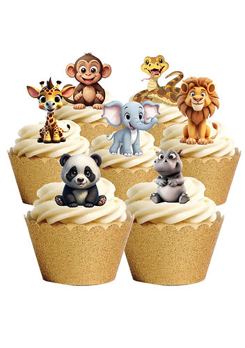 SU Lareg Cute Jungle Animals Cakes.jpg