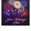 Thumbnail: Personalised Message Bright Colourful Fireworks 7.5" Square Icing Cake Topper
