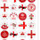 Thumbnail: 24 Pre-Cut St George's Day English Edible Wafer Paper Toppers Decorations
