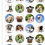 Thumbnail: 24 Dogs and Puppies Pre-Cut Thin Edible Wafer Paper Cake Toppers