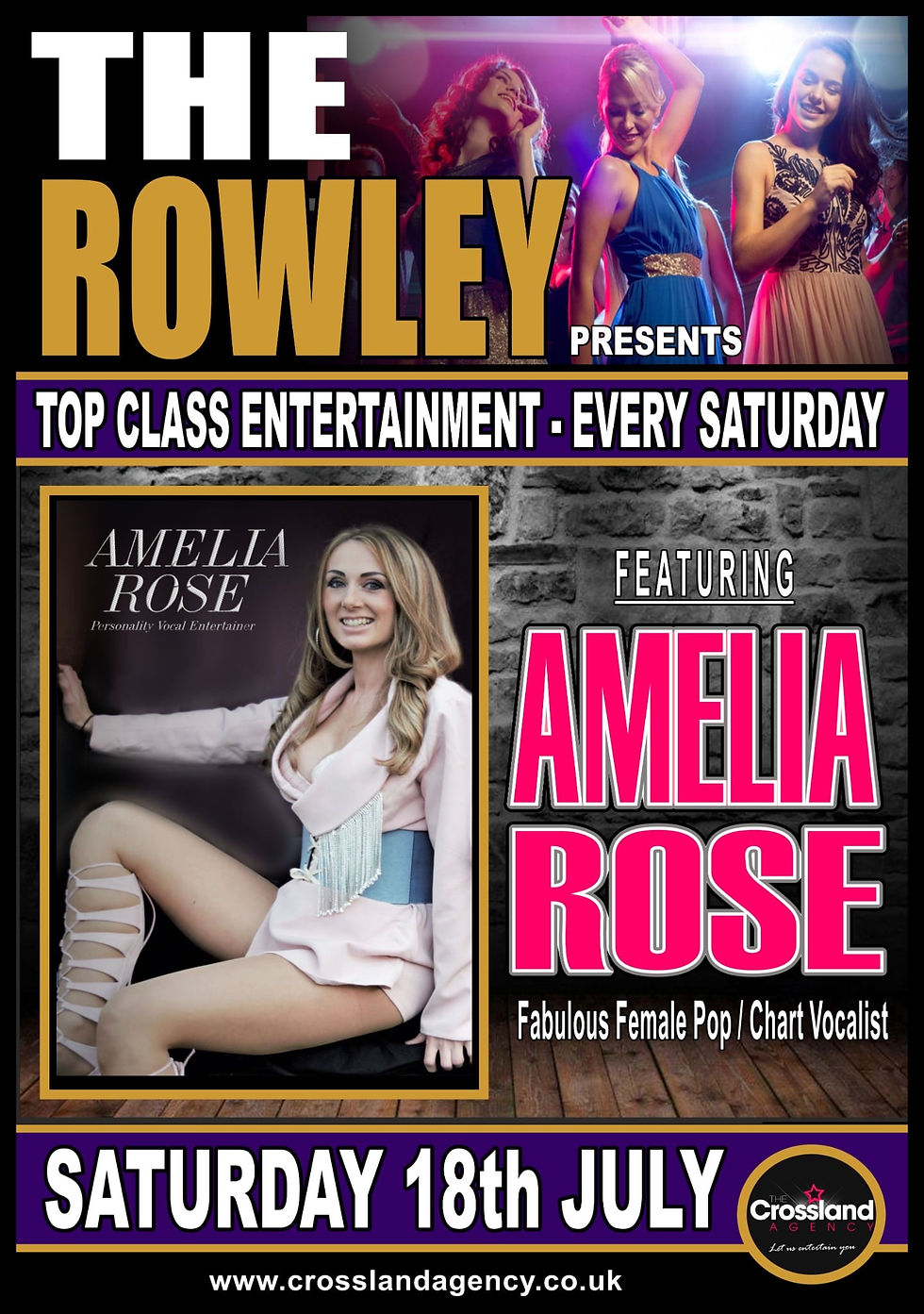 Live on Saturday - with Amelia Rose