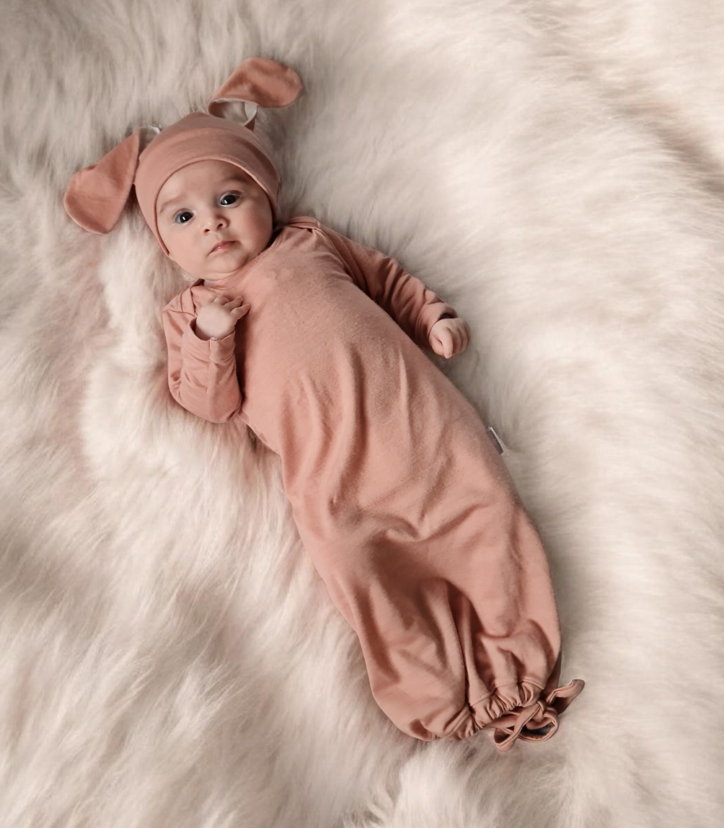 Frankie Raine Merino Baby Sleep Gown