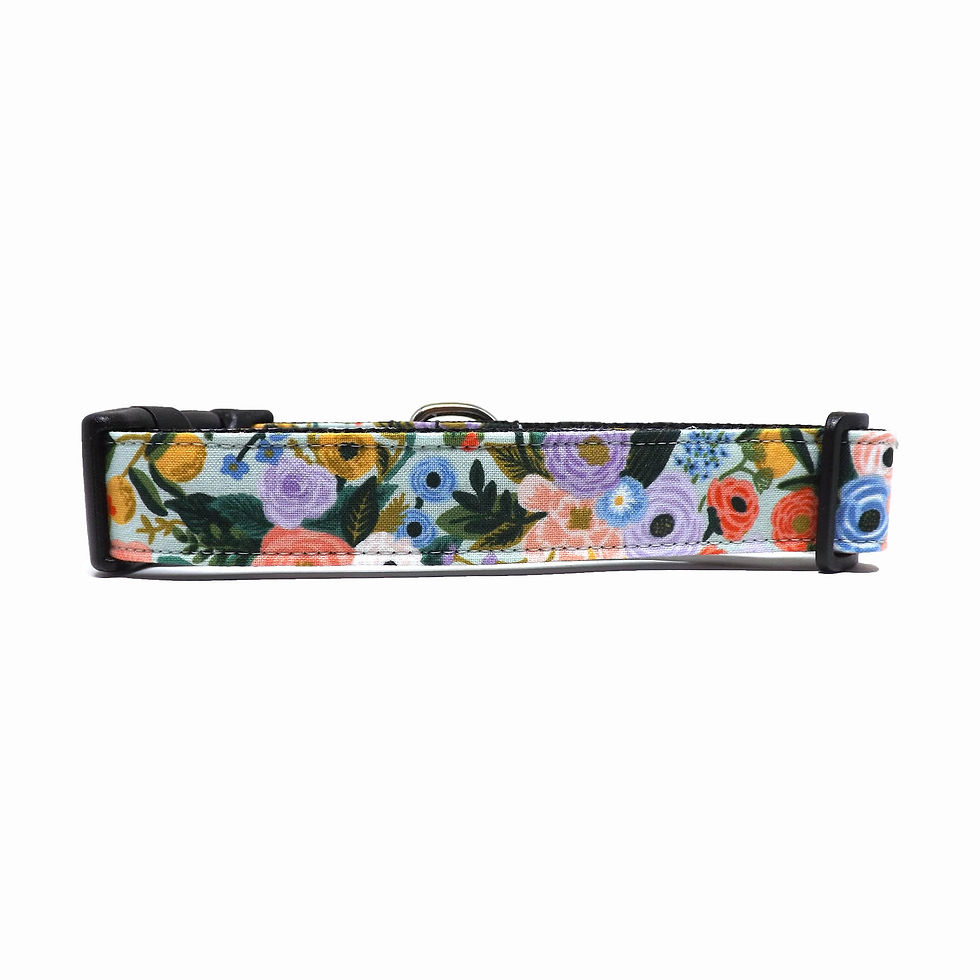 Thumbnail: Dog Collar - 'Garden Party - Ivory' - Floral Rifle Paper Co® Design