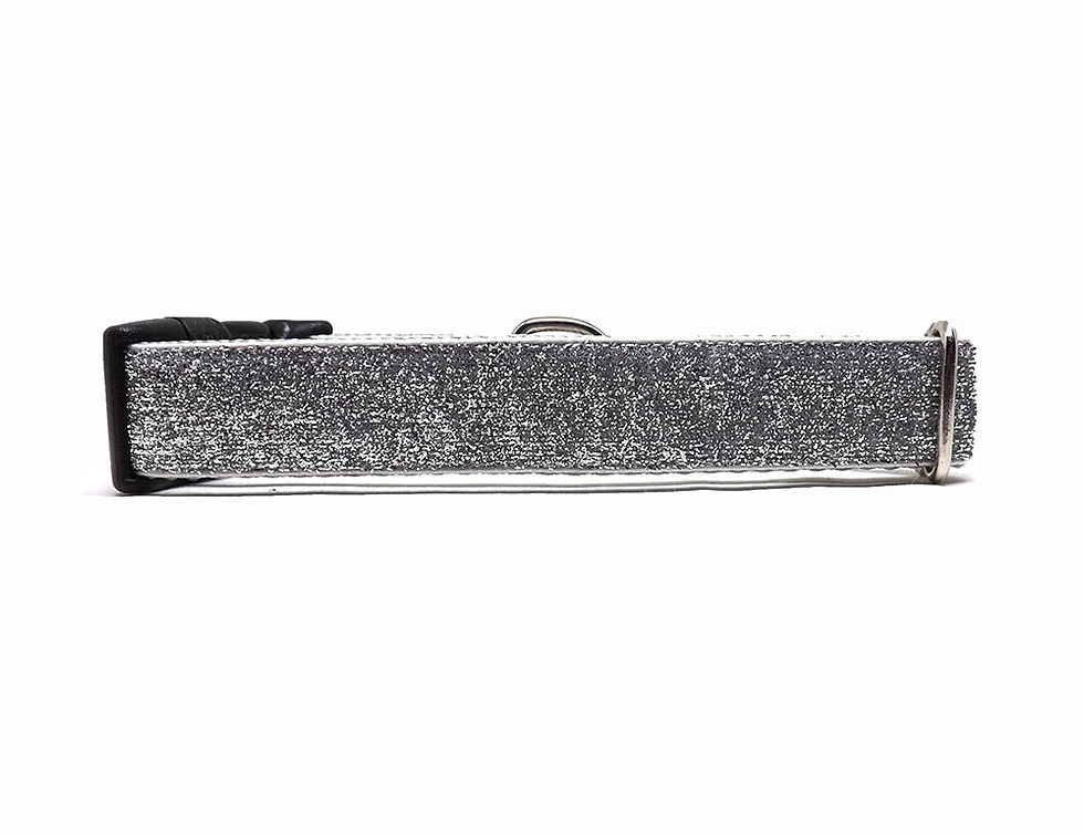 Thumbnail: Dog Collar - 'Sparkle - Silver' - No Mess Sparkle/Glitter Design