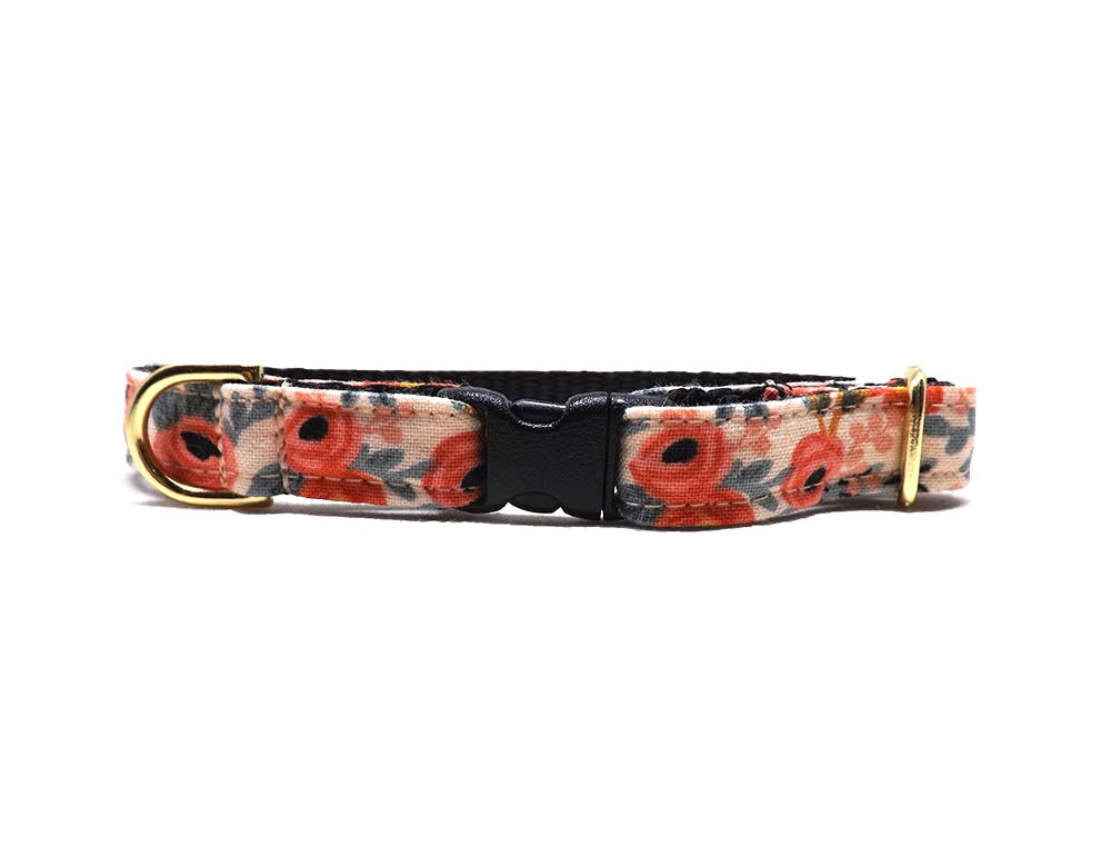 Cat Collar - Rifle Paper Co 'Rosa - Peach' - Primavera Floral Breakaway Collar