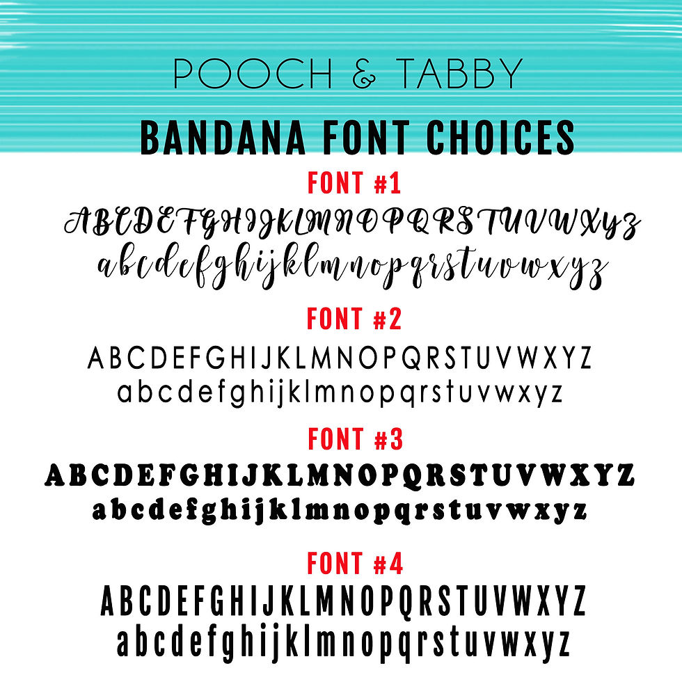 Thumbnail: Add On - Personalized Vinyl Name for your Bandana