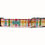 Thumbnail: Dog Collar - 'Brushstroke Plaid' - Yellow, Orange, Pink, Blue & Green Design