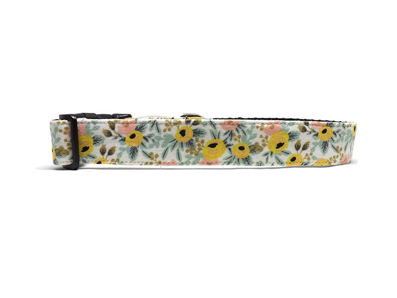 Thumbnail: Dog Collar - 'Rosa - Cream' -  Floral Rifle Paper Co® Design