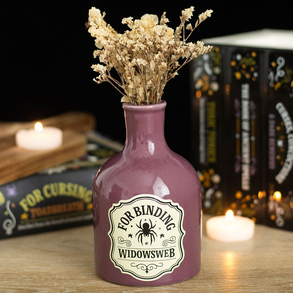 Widowsweb Potion Bottle Stem Vase & Candle Holder