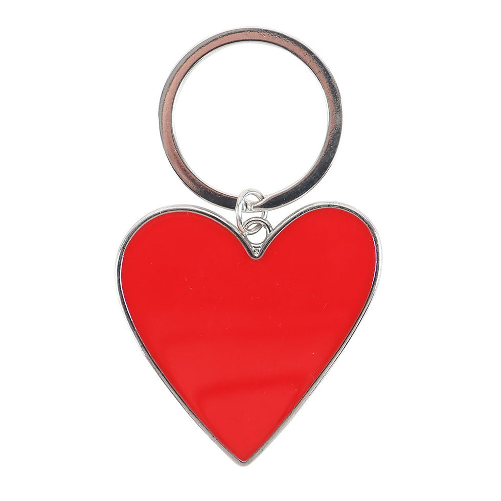 Thumbnail: You Are Loved Heart Keyring