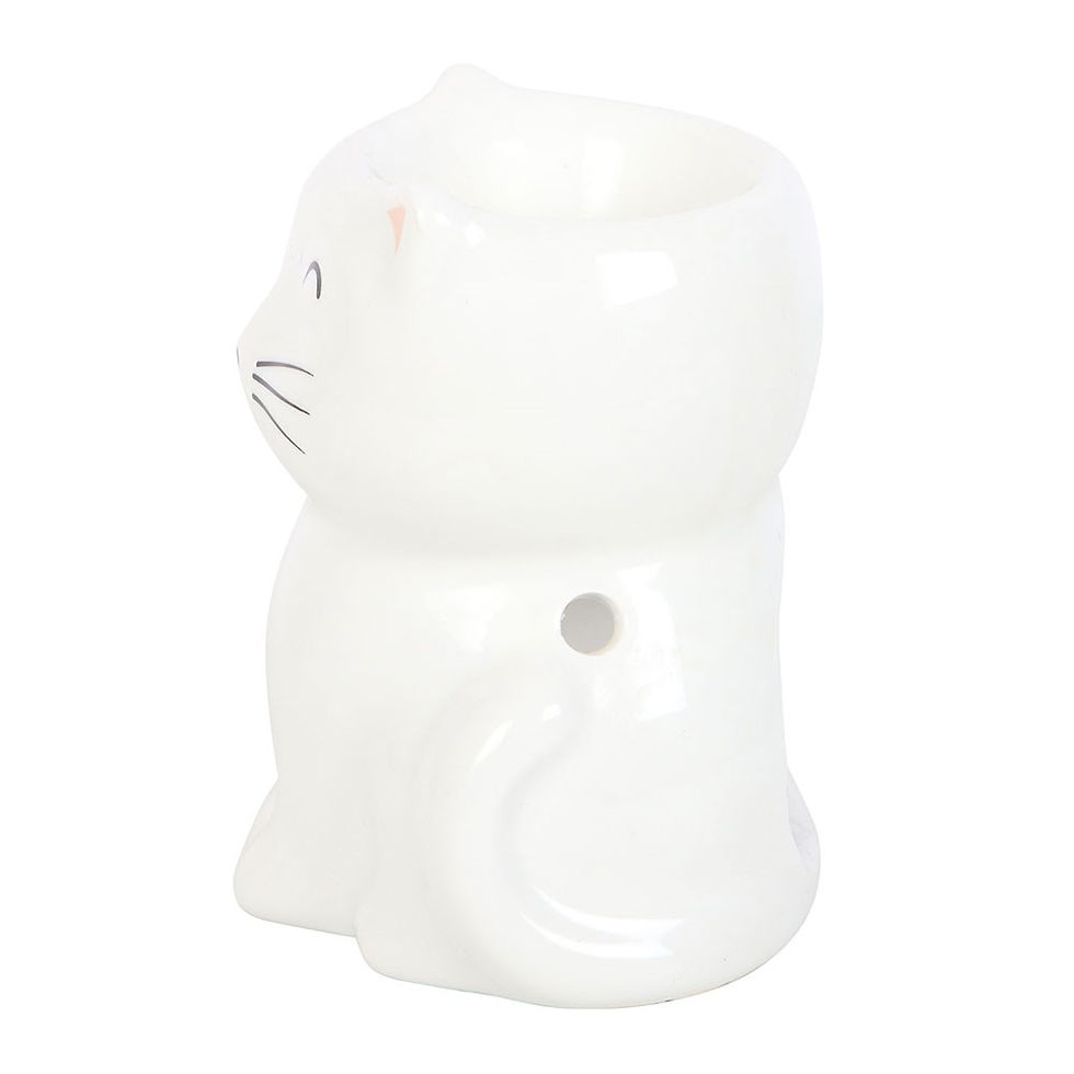 Thumbnail: Happy White Cat Oil Burner Wax Warmer