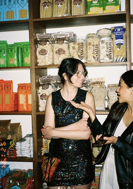 Danielle Sarkissian at a Lisa Says Gah pop up party