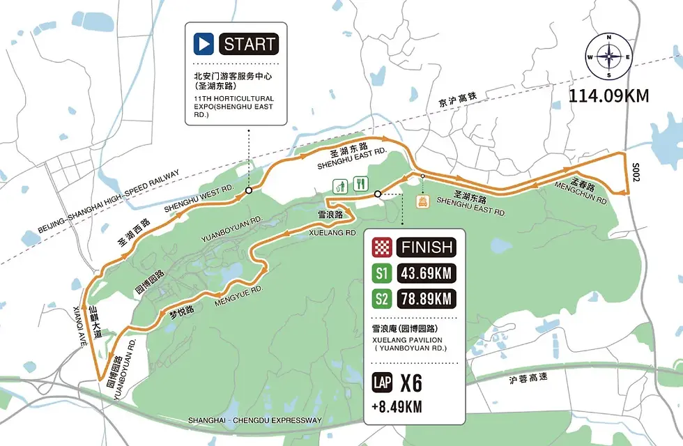 环太湖赛-南京江宁赛事路线图