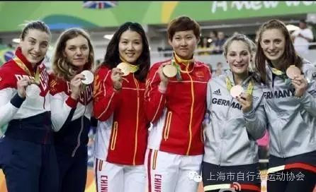 上海自行车运动员钟天使、宫金杰夺得冠军