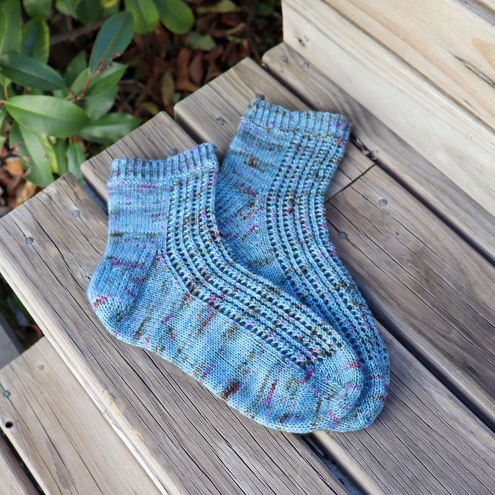 Thumbnail: Lavender Malt Sock Pattern
