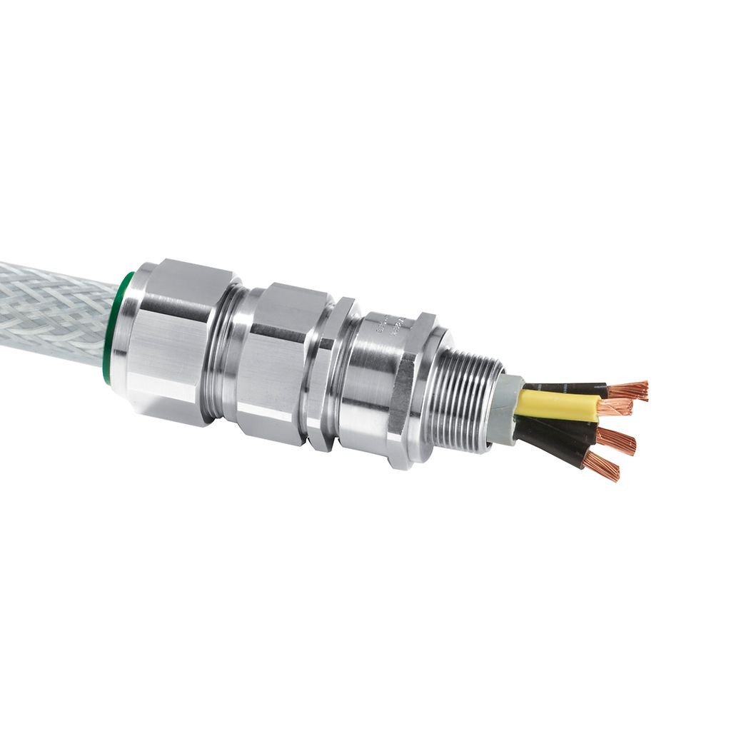Prensacable para cable de latón niquelado serie E1FX