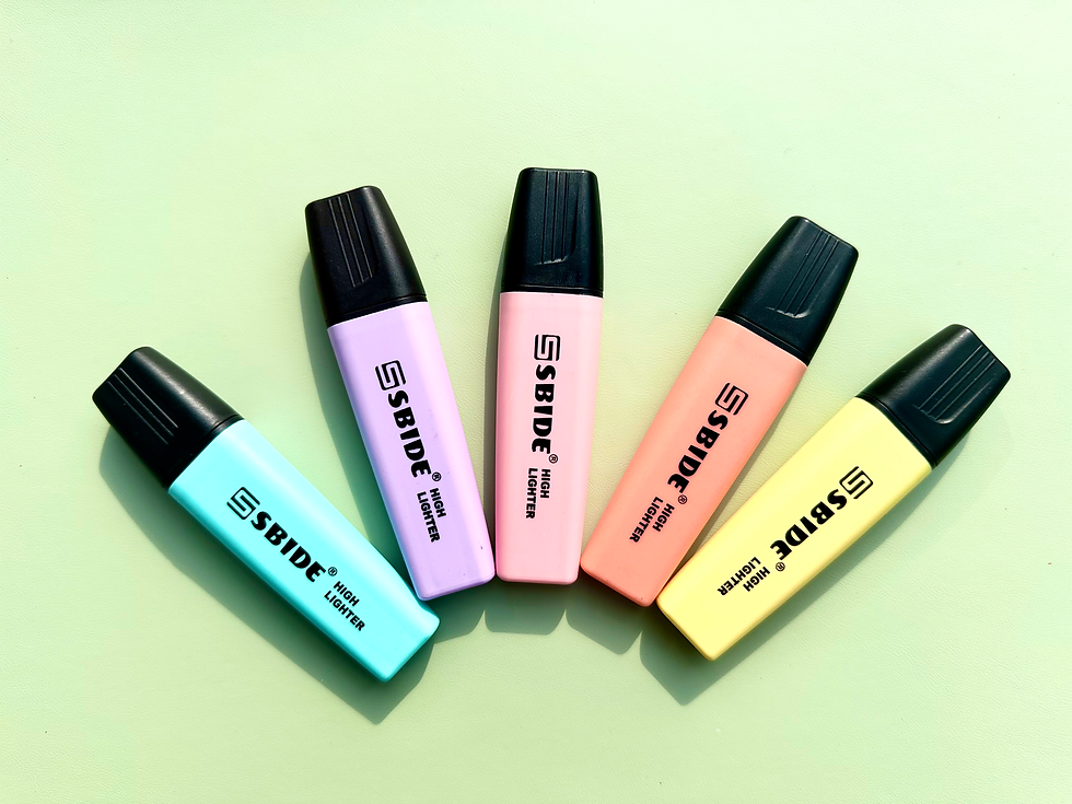 Bút Dạ Quang Highlight Melody màu Pastel