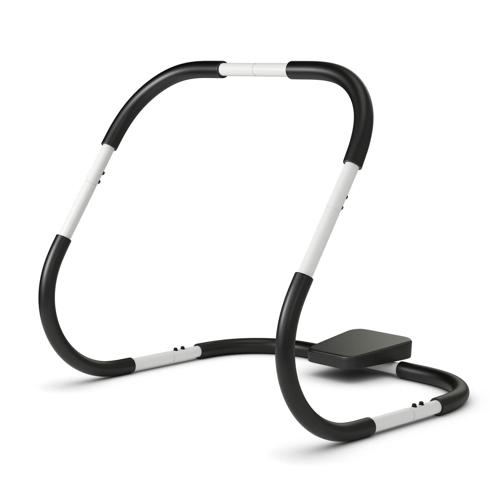 GYMAX Ab Cruncher Abdominal Trainer Sit up Assistant Roller with Padded Headrest