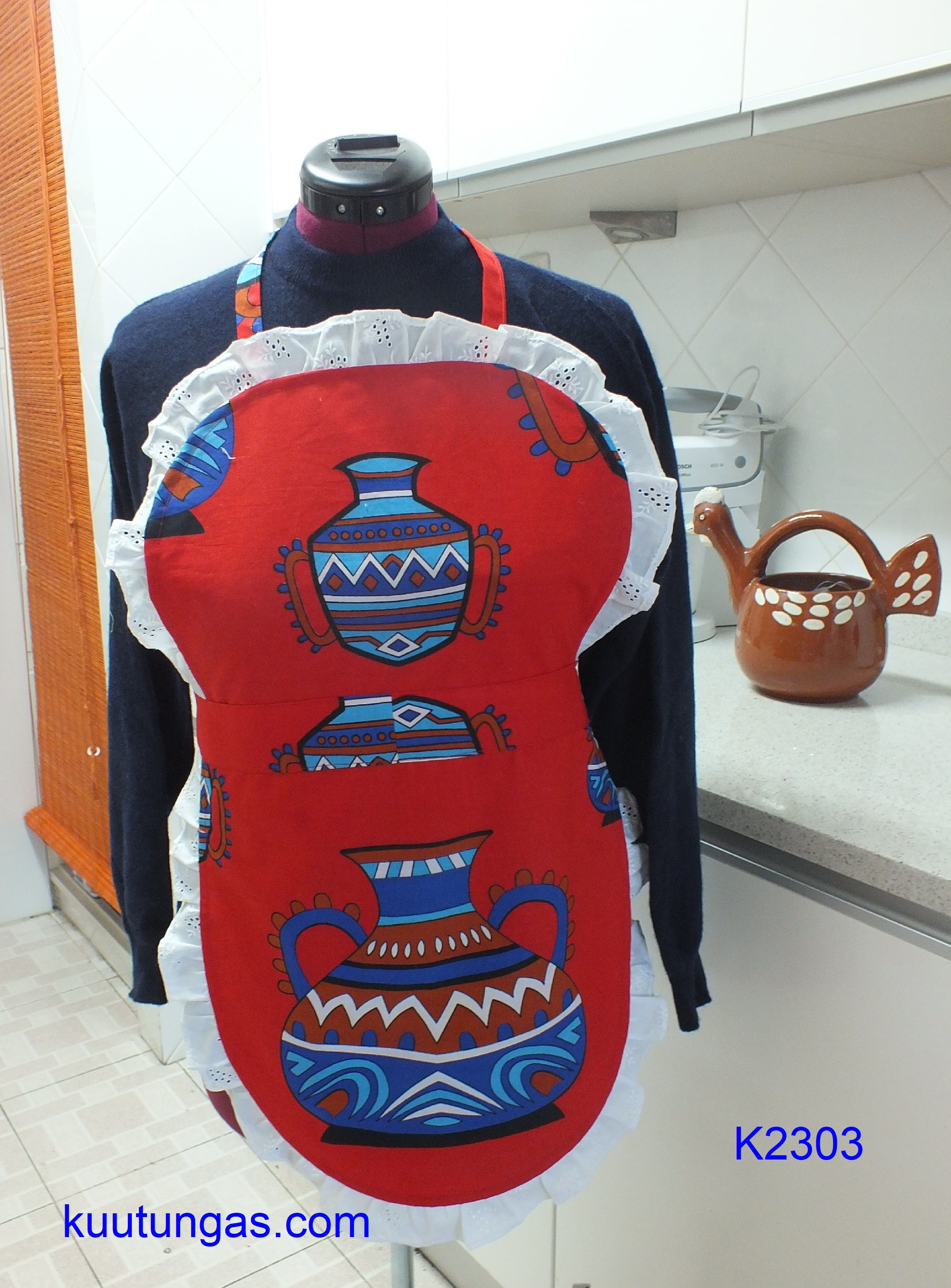 Avental de pano africano