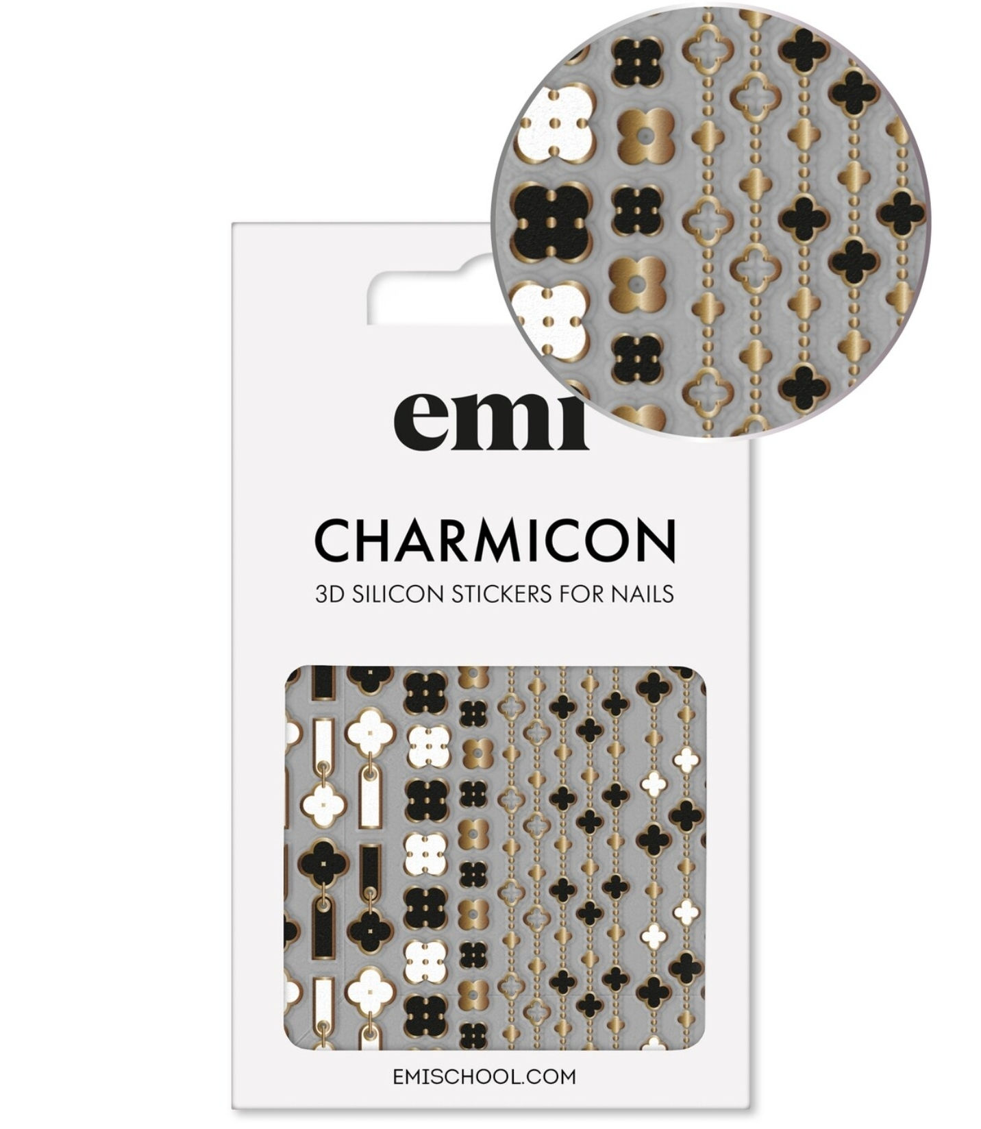Charmicon 3D Silicone Stickers #185 Quatrefoil

