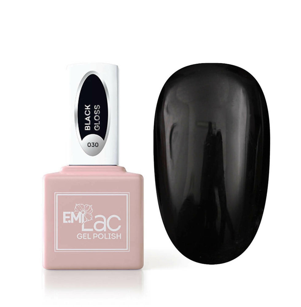 E.MiLac Black Gloss #030, 15 ml.