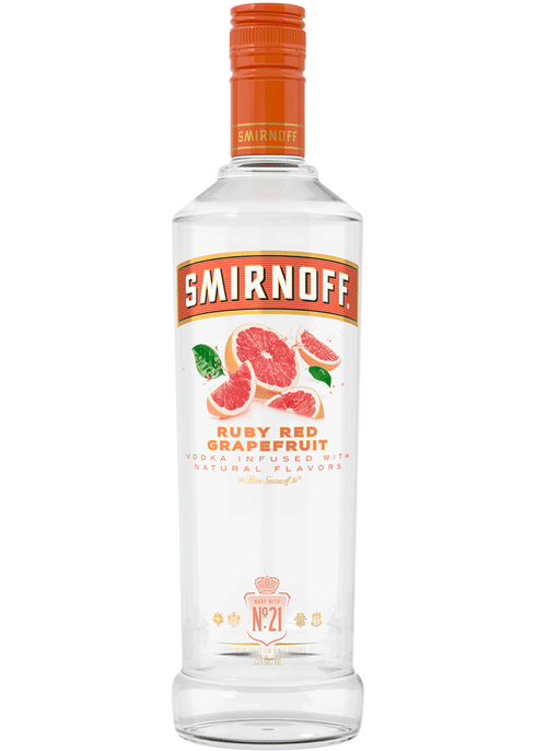Smirnoff Ruby Red Grapefruit Vodka (750ml)