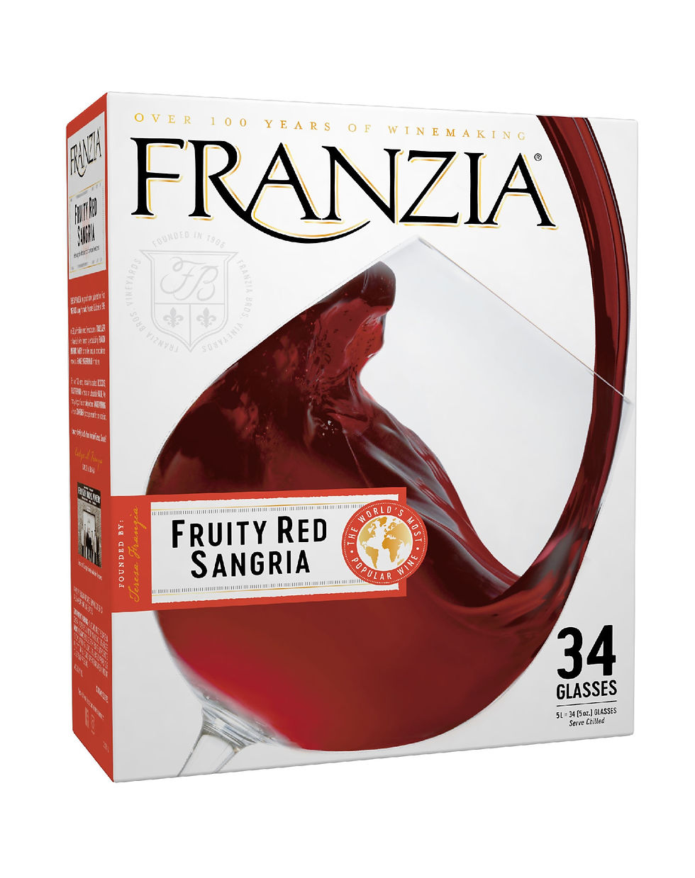 Franzia® Fruity Red Sangria Red Wine - 5 Liter