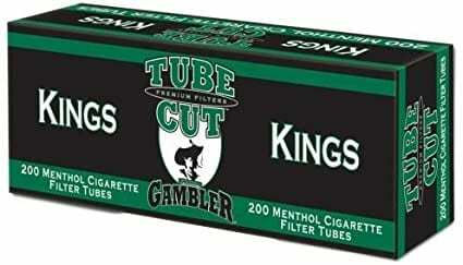 GAMBLER TUBE CUT FILTER MENTHOL KINGS