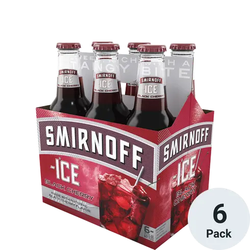 SMIRNOFF ICE BLACK CHERRY 6PK-11OZ BTLS