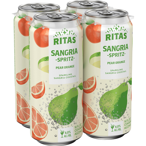 Ritas Sangria Spritz Pear Orange (4PK/16OZ CANS)