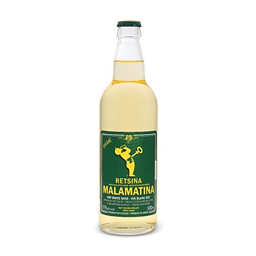 Greek Wine Retsina - Malamatina (tappo a corona - 0.5l)