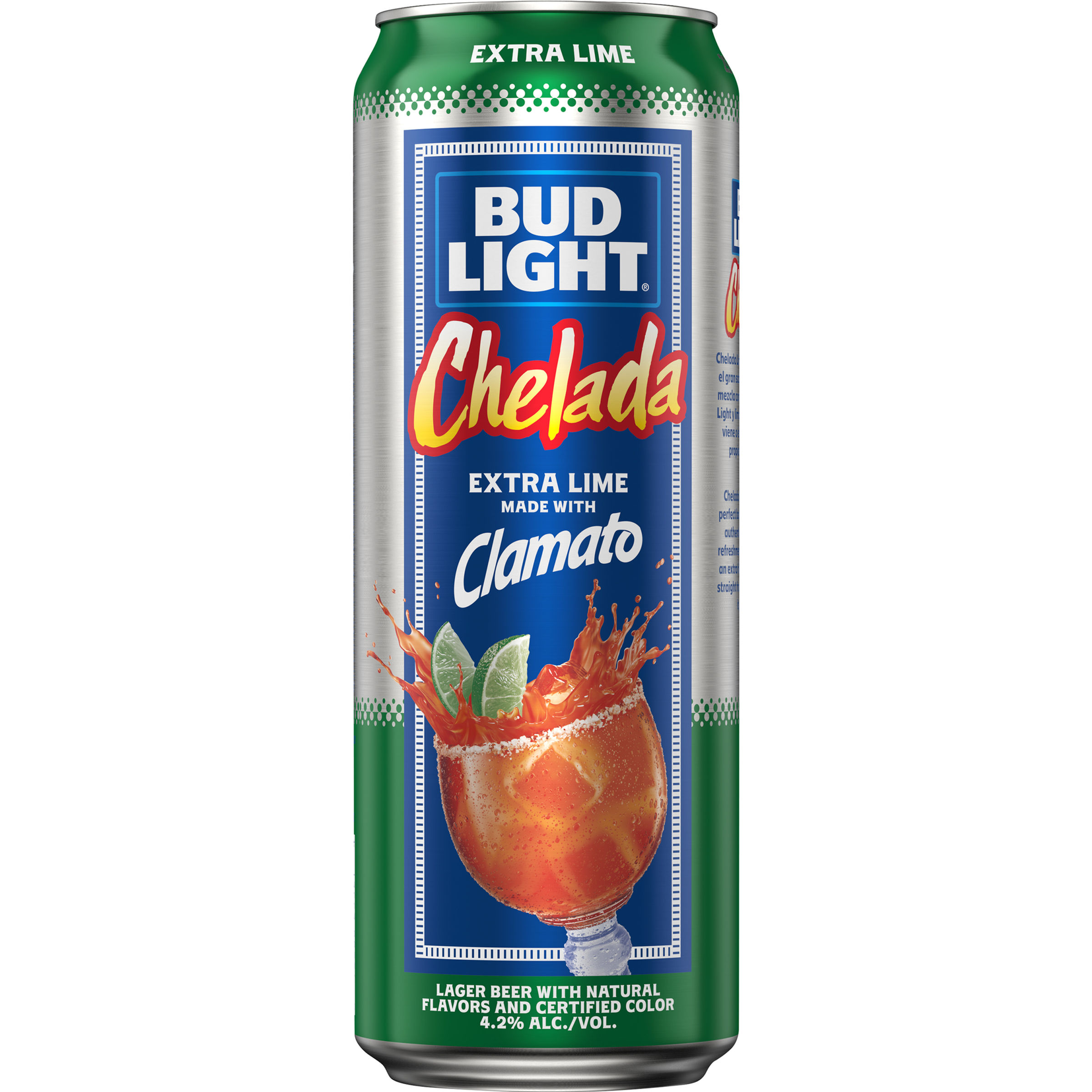 Bud Light Chelada Extra Lime Beer, 25 fl. oz. Can, 4.2% ABV