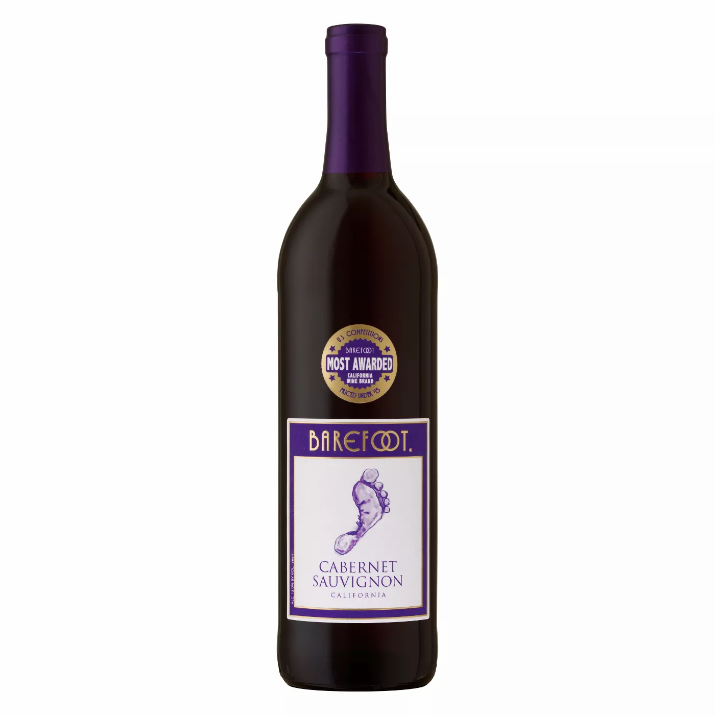 Barefoot Cabernet Sauvignon Red Wine - 750ml Bottle