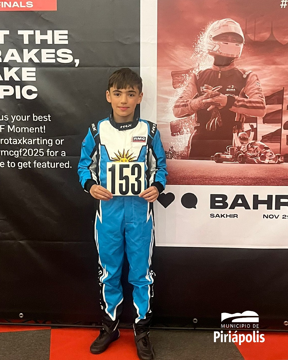Gonzalo Callejas está representando a Uruguay y a Piriápolis en la Grand Final Rotax 2025