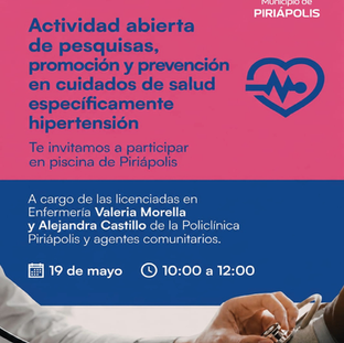 Actividad abierta enfocada especialmente en la hipertensión
