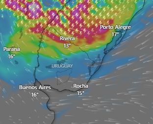 Después del intenso calor bajan las temperaturas y se viene el agua