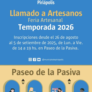 Inscripciones abiertas para artesanos en el Paseo de la Pasiva 
