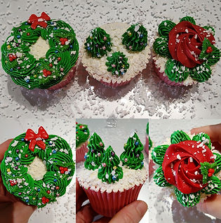 Christmas Cupcake Piping Techniques