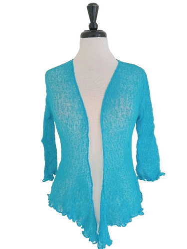 LADIES TIE UP SHRUG WOMENS WRAP OPEN BOLERO CARDIGAN TOP FIT UK