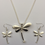 Thumbnail: Silver dragonfly necklace set