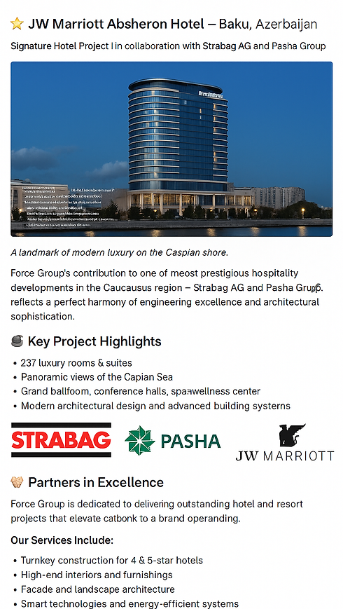 JW MARRIOTT ABSHERON