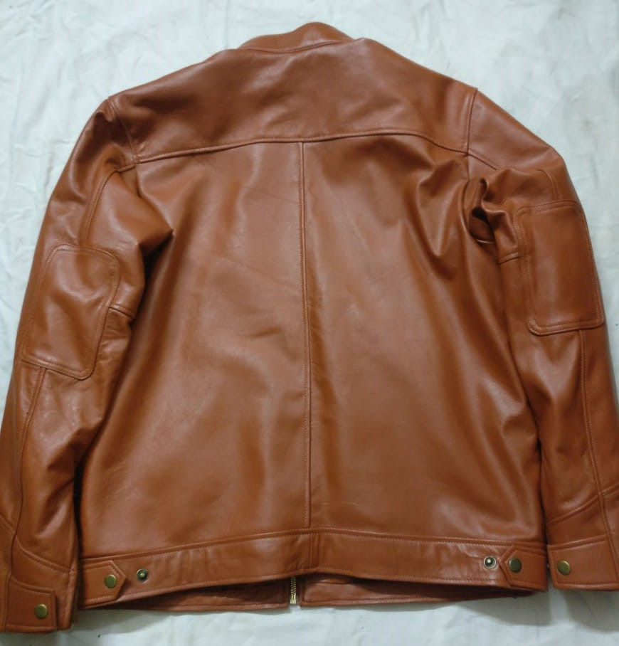 Thumbnail: leather jacket for men custom made 