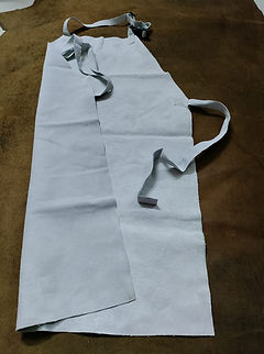leather apron made of split leather 