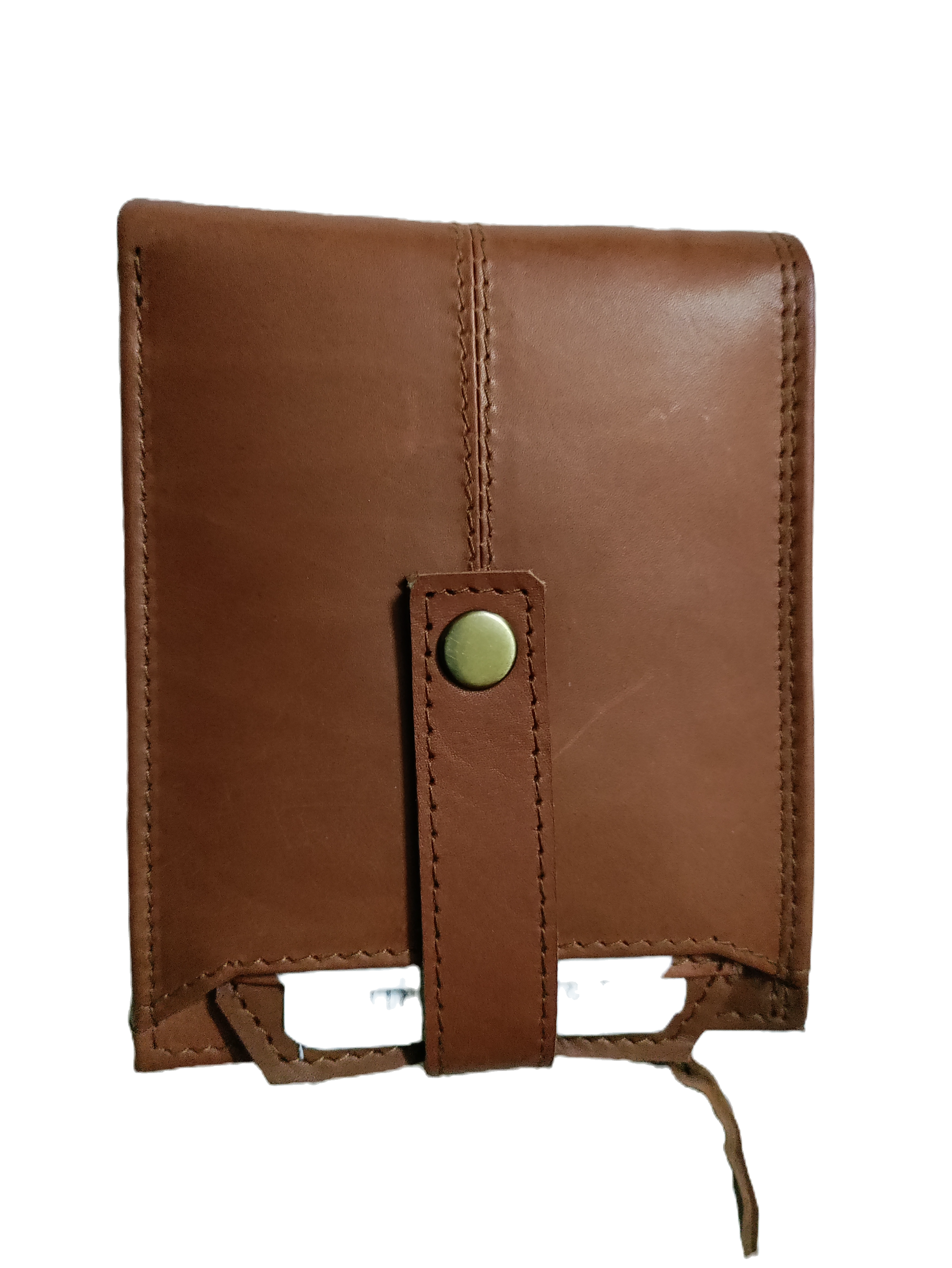 genuine leather wallet in brown
