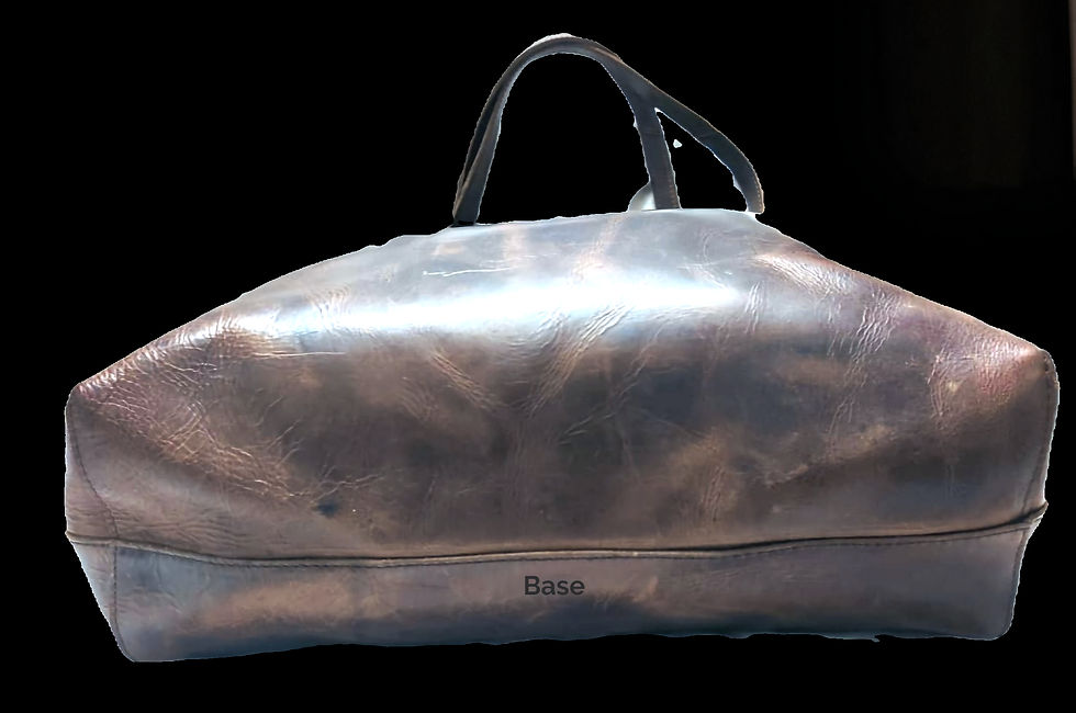 Thumbnail: Leather tote bag brown