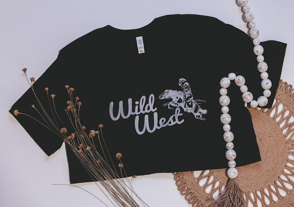 Thumbnail: Wild West Tee  Vintage Black 10-100-1093-103