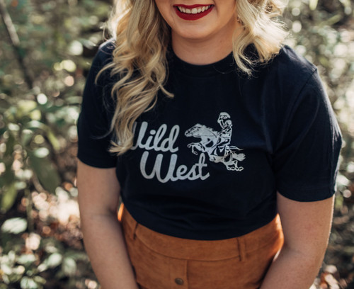 GJ Wild West ビンテージ　ビーバー100% Wild West Tee Vintage Black 10-100-1093-103 | RBR Brands