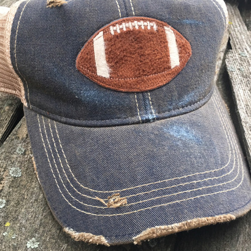 Football Distressed Caps Choose Your Color | RBR Brands