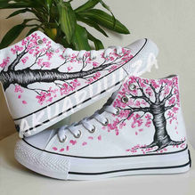 Picture of cherry blossom shoes.