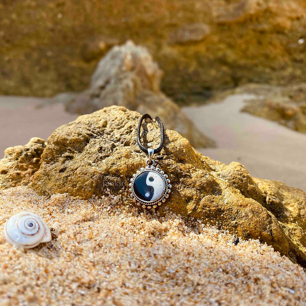 Thumbnail: Yin and Yang pendant front view.